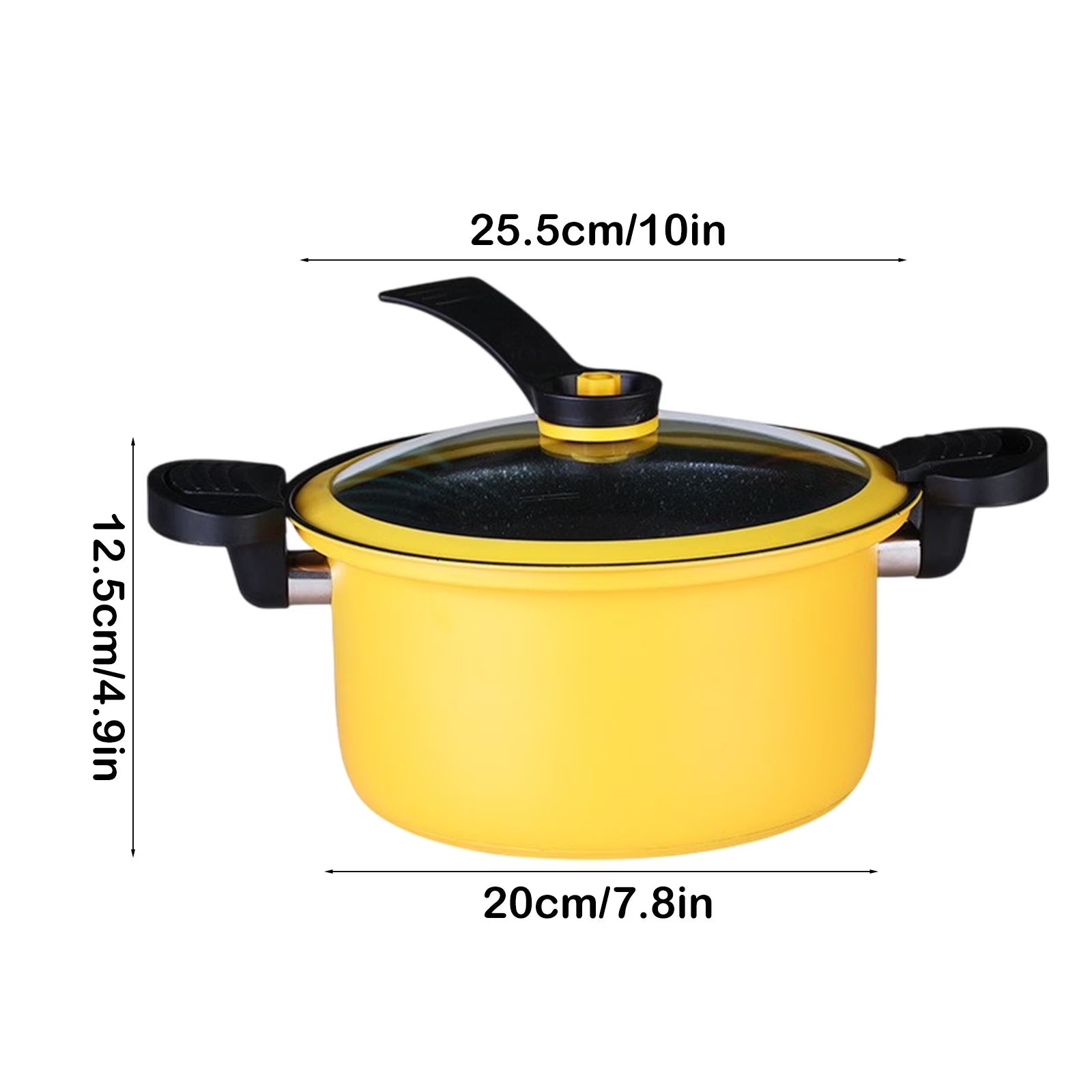 Pressure Cooker, Non Stick Aluminum Pressure Cooker, 26Cm Large Capacity Micro Pressure Smothering Pot, Kitchen Cookware for Soup Stew Rice, Household Cooking Pots