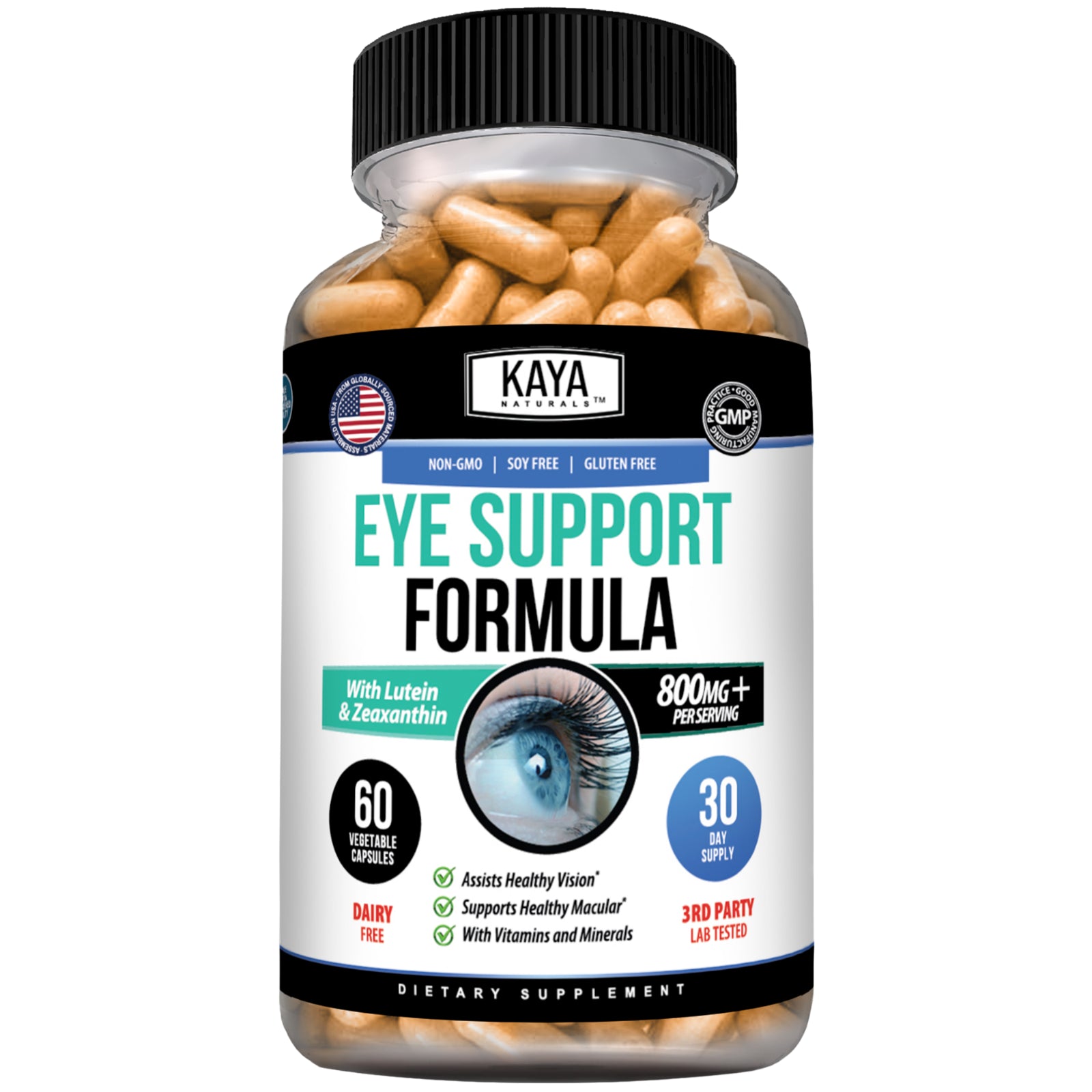 (2 Pack) Eye Health 60 Capsules, Lutein Zeaxanthin, Vision Health, Eye Support