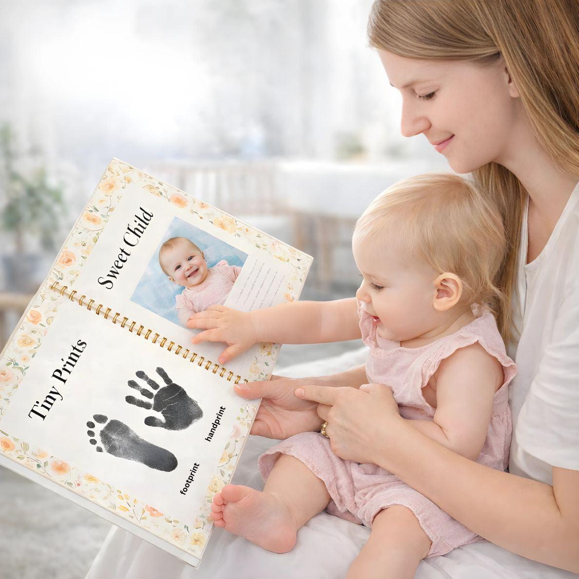 Mess-Free Baby Handprint & Footprint Keepsake Kit – 4 Pack