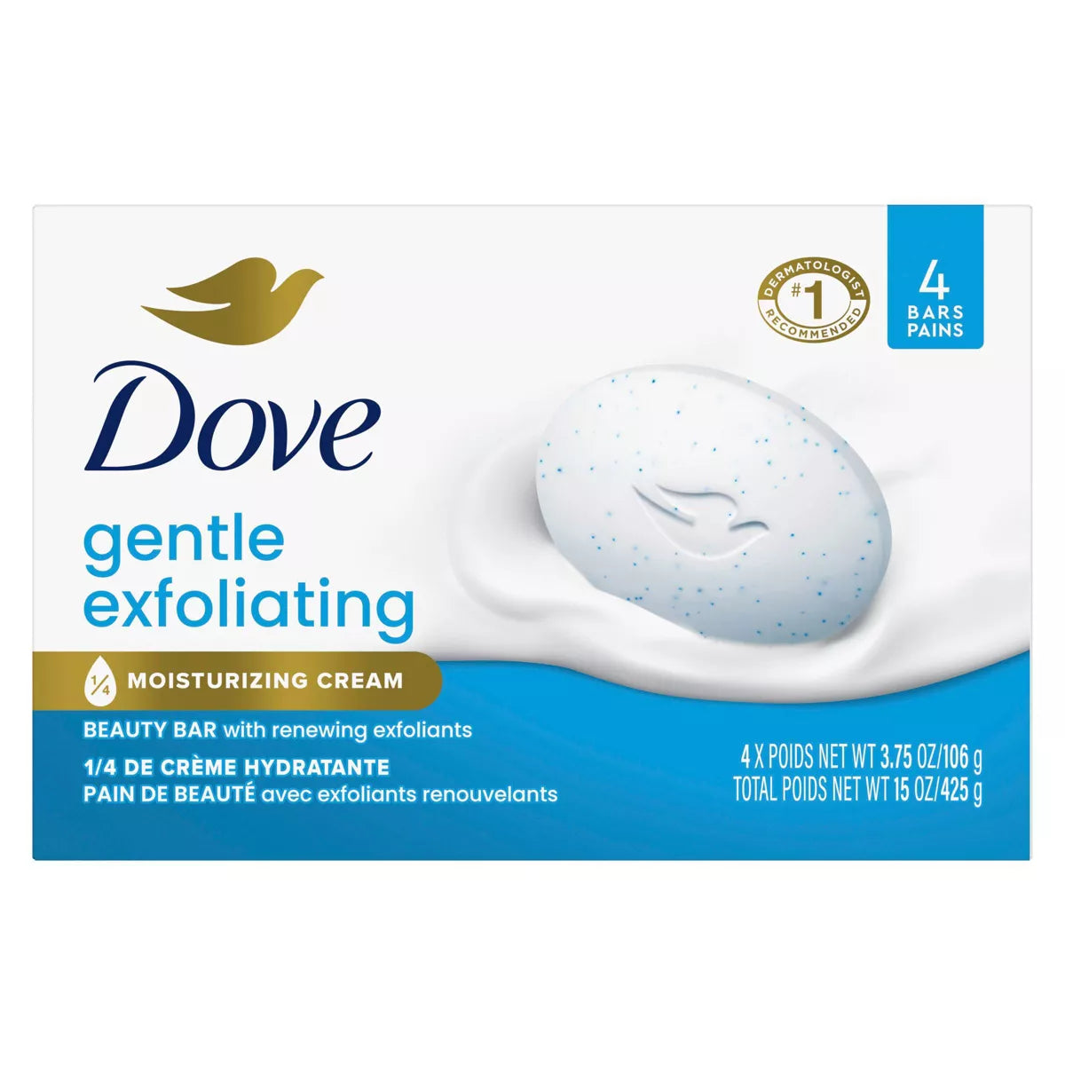 Dove Beauty Gentle Exfoliating Beauty Bar Soap