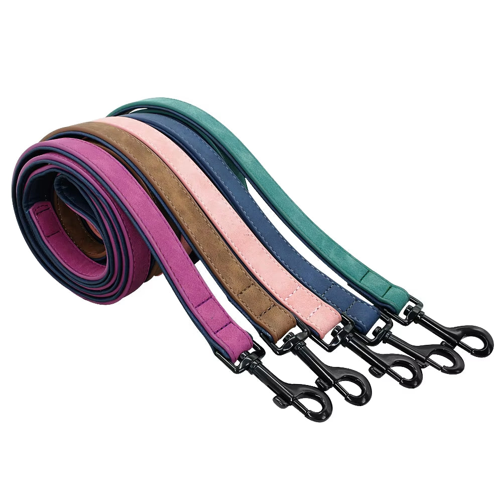 Dog Leash Harness Leather Lead Pet Dog Puppy Walking Running Leashes Training Rope Belt for Small Medium Large Dogs Pet Supplies