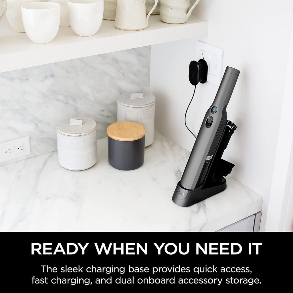 Cordless Handheld Vacuum with Charging Dock and Detachable Dust Cup