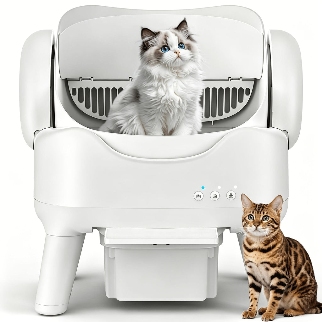 Automatic Self-Cleaning Cat Litter Box with 4-Gallon Waste Drawer