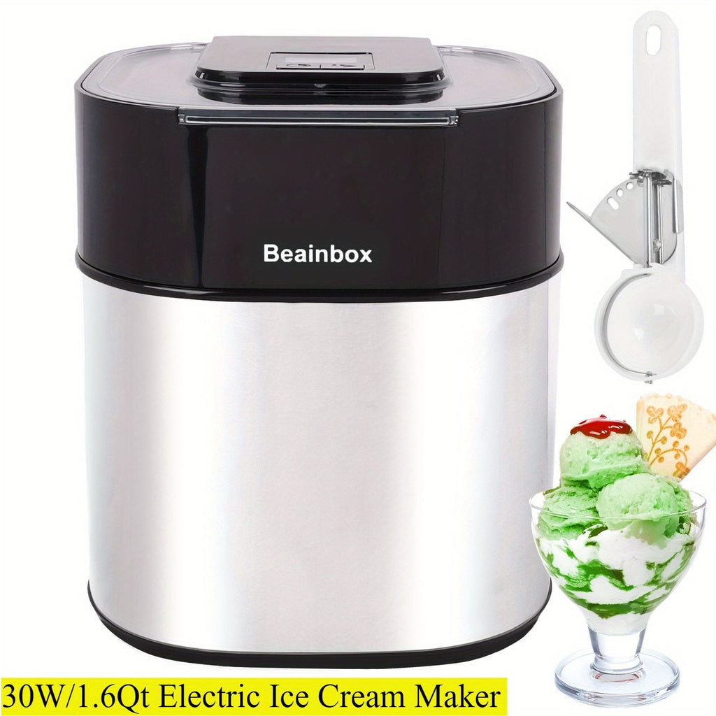Automatic Ice Cream Machine with LED Display and Countdown Timer