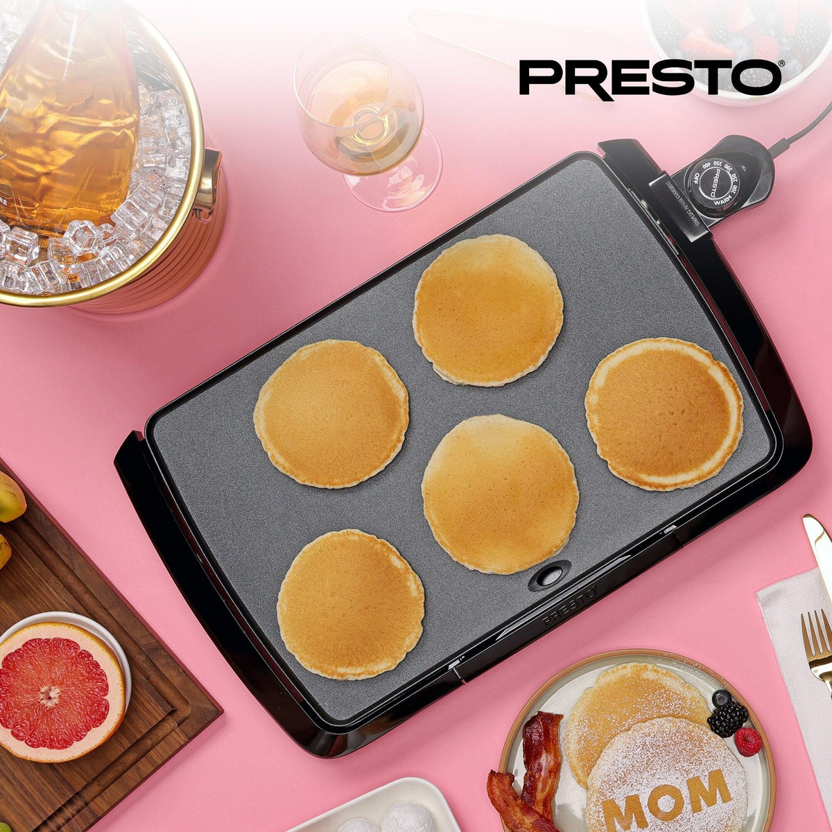 Presto 10.5x16-Inch Ceramic Nonstick Electric Griddle