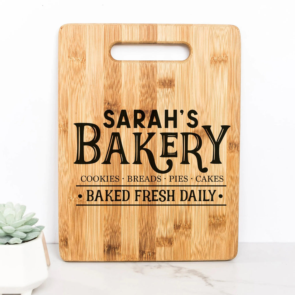 Custom Bakery Cutting Board, gift for baker, Personalized Kitchen Decor, Gift for her, gift for mom, gift for wife